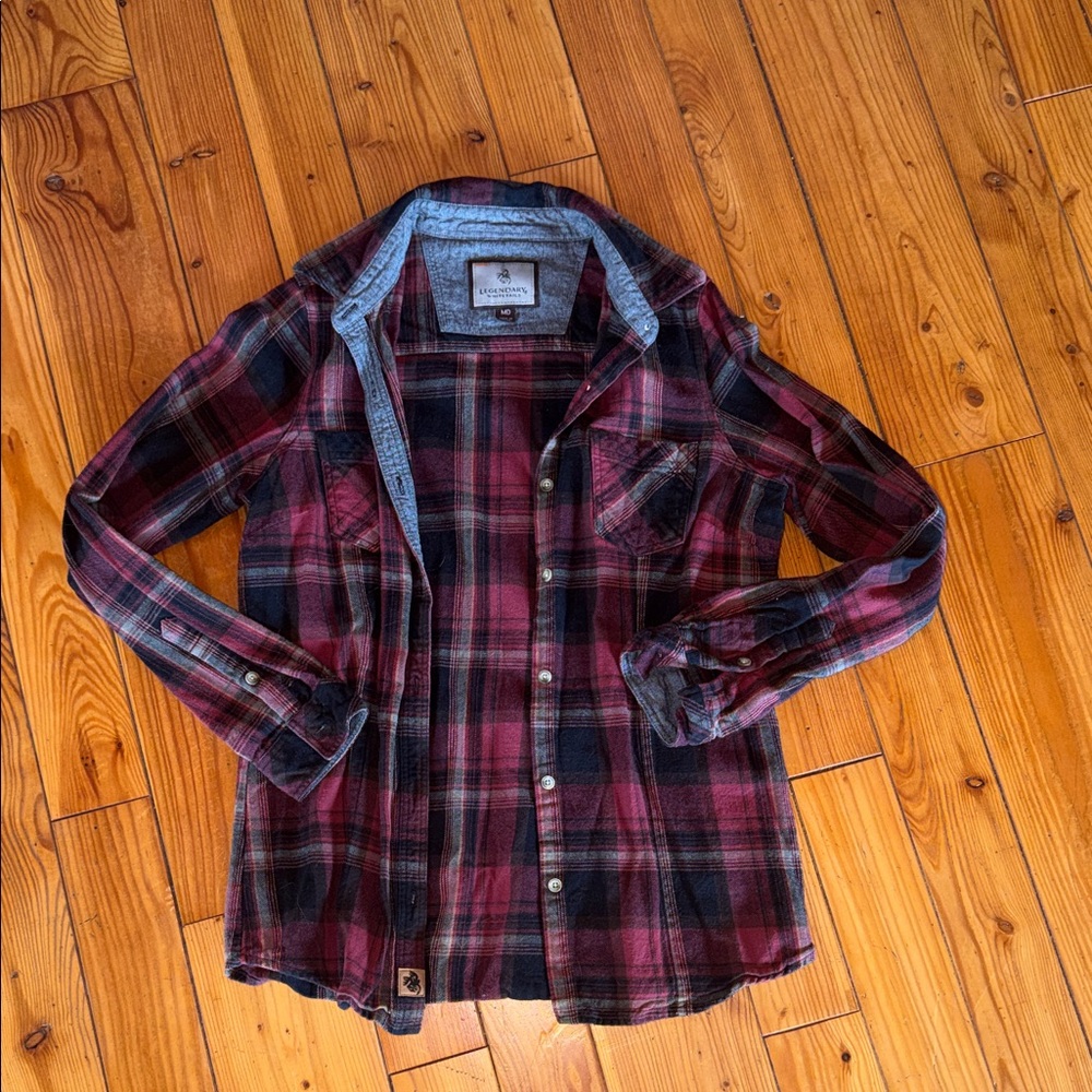 Legendary Whitetails Plaid Shirt - Red and Black